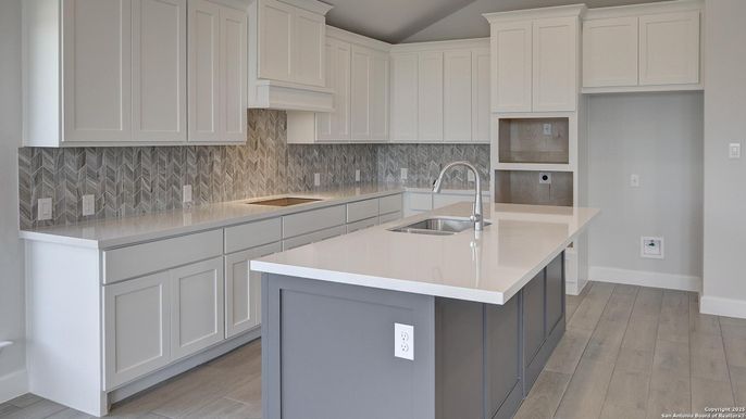 Interior, Kitchen, Wood Texture Flooring