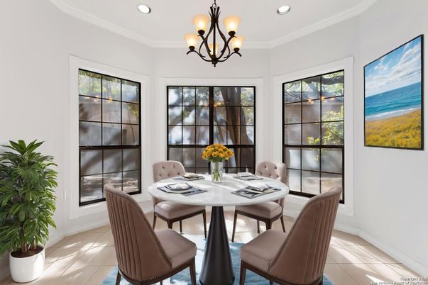 Chandelier, Dining room, Interior, Recessed Lighting