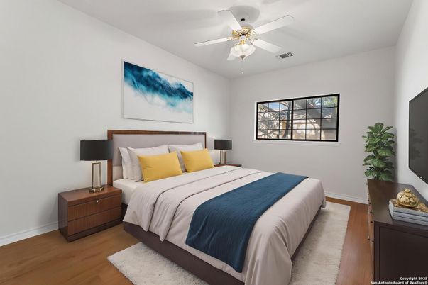 Bedroom, Interior, Wood Texture Flooring
