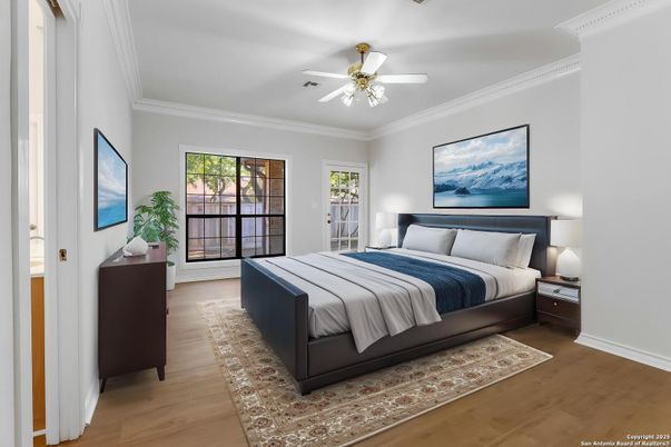 Bedroom, Interior, Wood Texture Flooring