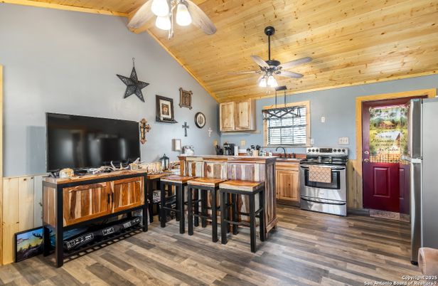 Interior, Kitchen, Wooden Ceilings, Wood Texture Flooring