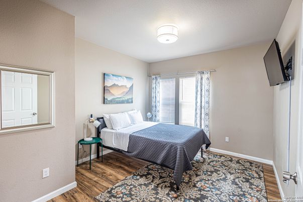 Bedroom, Interior, Wood Texture Flooring