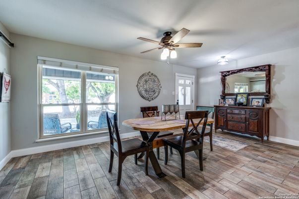 Dining room, Interior, Wood Texture Flooring