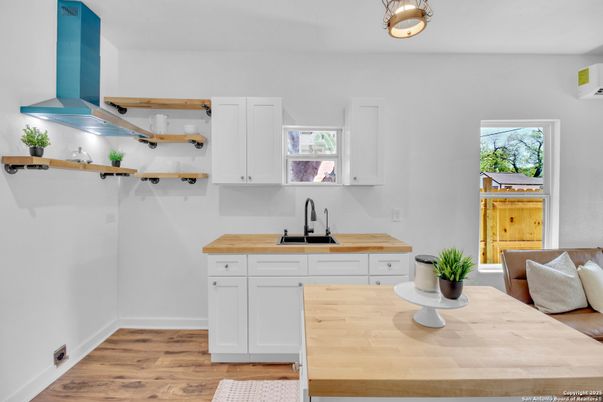 Interior, Kitchen, Wood Texture Flooring