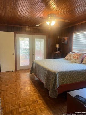 Bedroom, Interior, Wooden Ceilings, Wood Texture Flooring