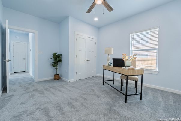 Home Office, Interior, Recessed Lighting