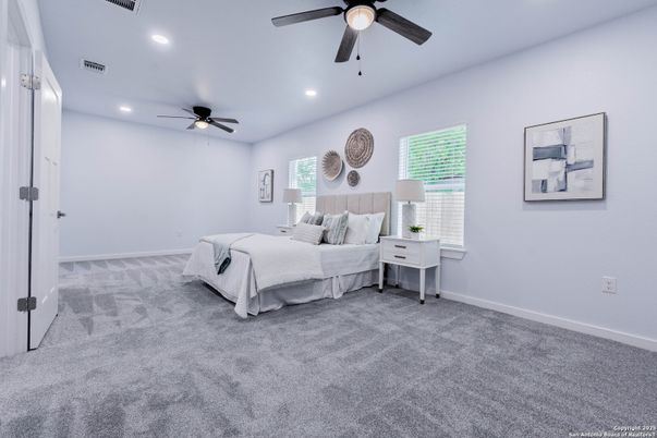 Bedroom, Interior, Recessed Lighting