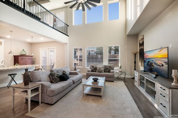 Interior, Kitchen, Living room, Pendant Lights, Recessed Lighting, Wood Texture Flooring