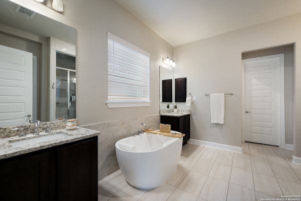 Bathroom, Dual Sink Vanities, Free Standing Baths, Interior
