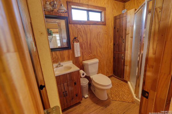 Bathroom, Interior, Wood Texture Flooring, Wooden Walls