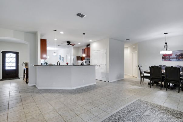 Dining room, Interior, Kitchen, Pendant Lights, Recessed Lighting