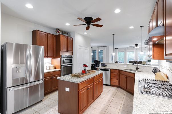 Interior, Kitchen, Pendant Lights, Recessed Lighting, Stainless Steel Appliances