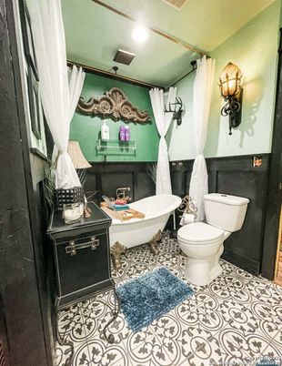 Bathroom, Free Standing Baths, Interior, Recessed Lighting