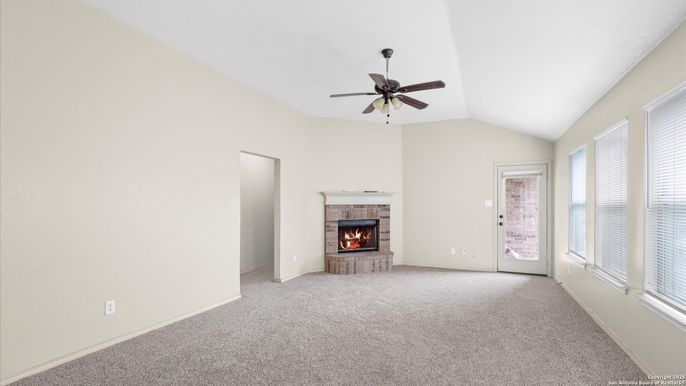 Empty room, Fireplace, Interior