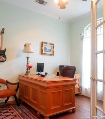 Home Office, Interior, Wood Texture Flooring
