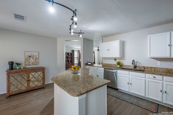 Interior, Kitchen, Wood Texture Flooring