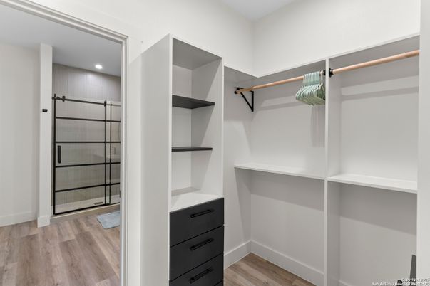 Interior, Recessed Lighting, Walk-in Closets, Wood Texture Flooring