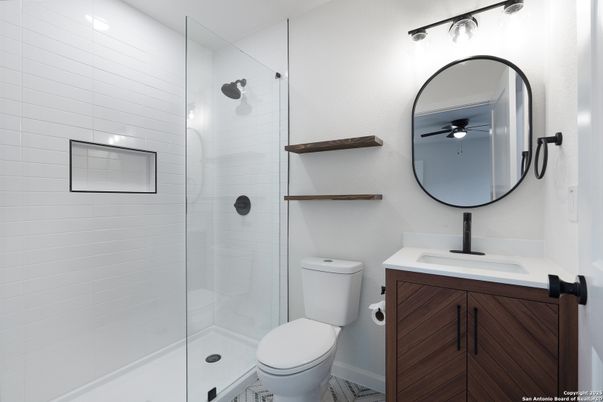 Bathroom, Glass Shower, Interior