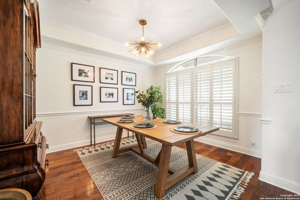 Home Office, Interior, Pendant Lights, Wood Texture Flooring