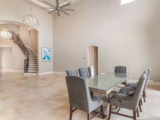 Chandelier, Dining room, Interior, Pendant Lights