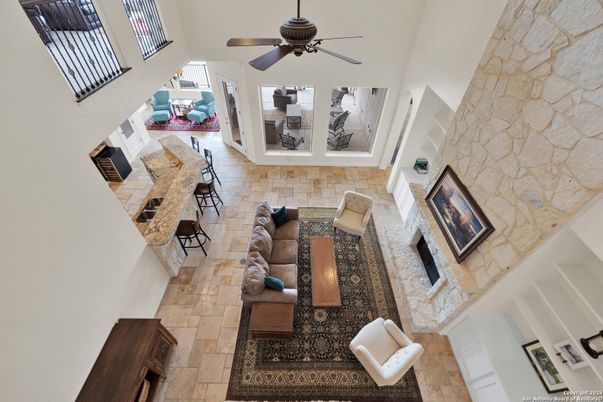 Interior, Living room, Stone Walls