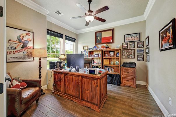 Home Office, Interior, Wood Texture Flooring