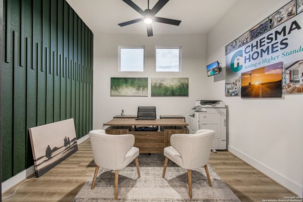 Home Office, Interior, Wood Texture Flooring