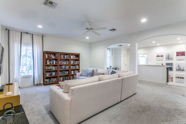 Interior, Living room, Recessed Lighting