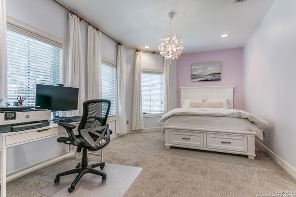 Bedroom, Home Office, Interior, Pendant Lights, Recessed Lighting