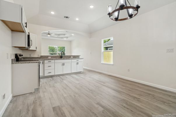 Interior, Pendant Lights, Recessed Lighting, Wood Texture Flooring