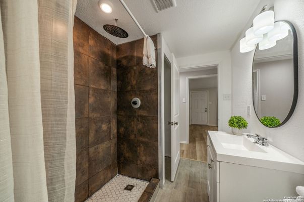 Bathroom, Interior, Wood Texture Flooring