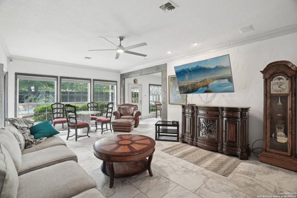 Interior, Living room, Recessed Lighting