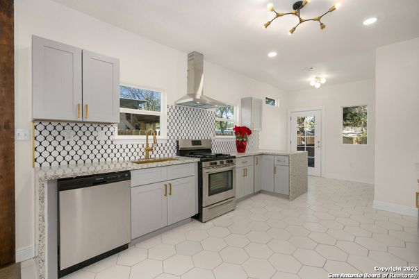 Interior, Kitchen, Recessed Lighting, Stainless Steel Appliances