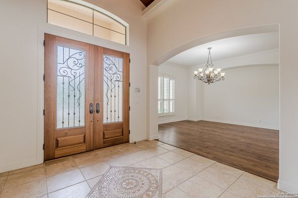 Chandelier, Interior, Wood Texture Flooring