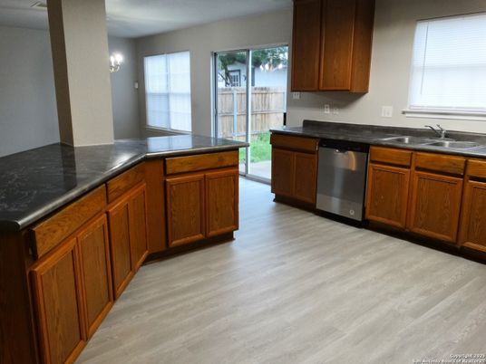 Interior, Kitchen, Wood Texture Flooring