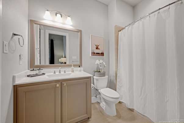 Bathroom, Interior, Wood Texture Flooring