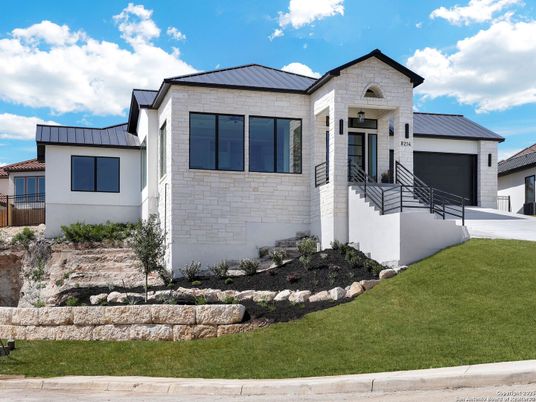 Attached, Exterior, Facade, Spanish Mediterranean