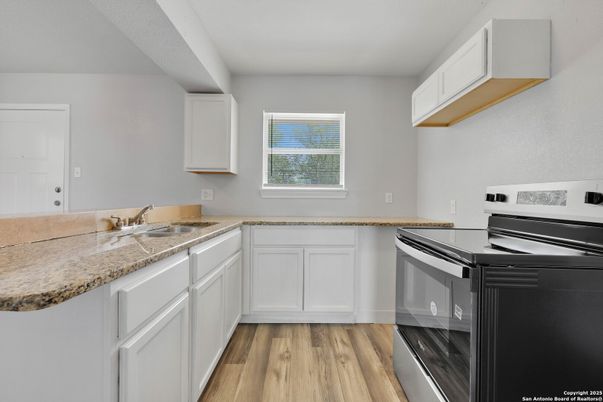 Interior, Kitchen, Wood Texture Flooring