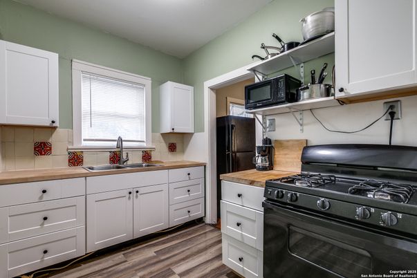Interior, Kitchen, Wood Texture Flooring