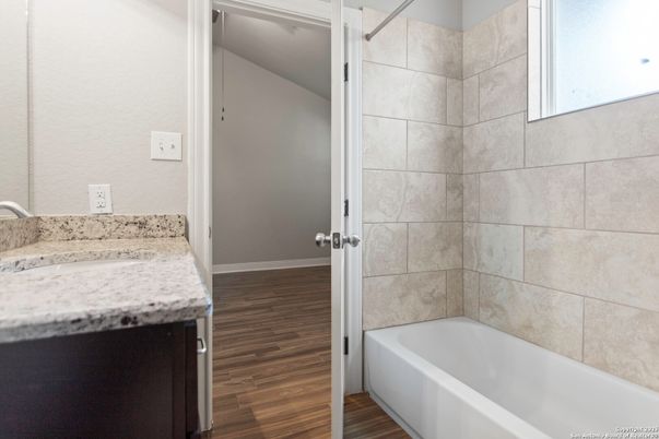 Bathroom, Interior, Wood Texture Flooring