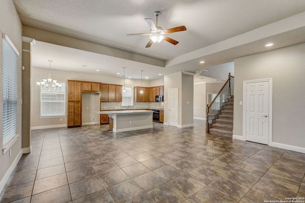 Chandelier, Interior, Kitchen, Pendant Lights, Recessed Lighting, Stainless Steel Appliances