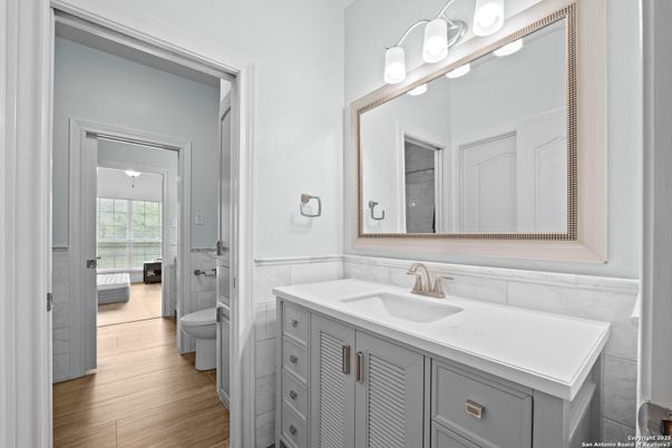 Bathroom, Interior, Wood Texture Flooring