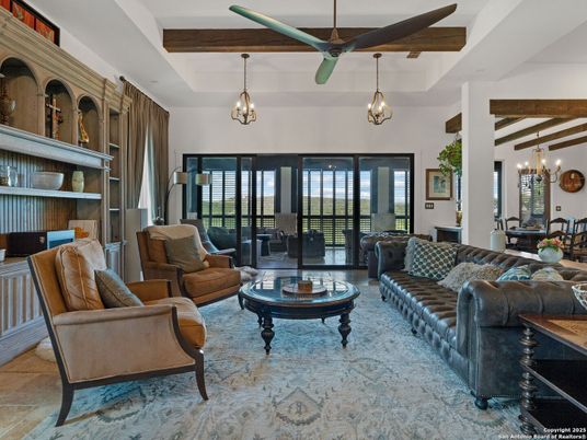 Chandelier, Dining room, Interior, Living room, Pendant Lights, Wooden Beams