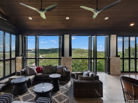 Interior, Living room, Recessed Lighting, Sun Room, Wooden Ceilings