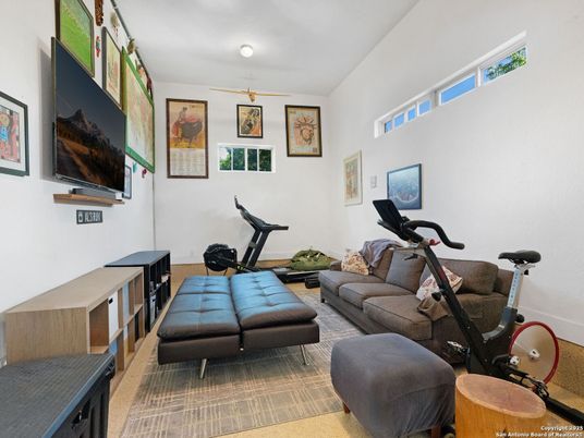 Fitness Equipment, Interior, Wood Texture Flooring
