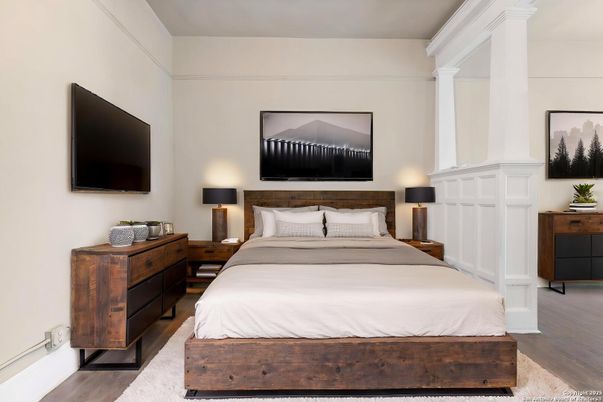 Bedroom, Interior, Wood Texture Flooring