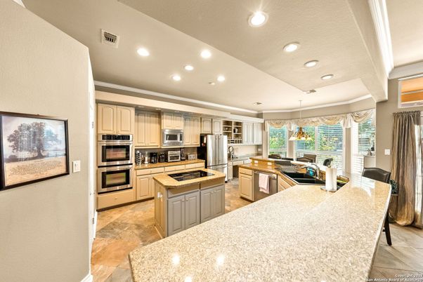 Interior, Kitchen, Pendant Lights, Recessed Lighting, Stainless Steel Appliances