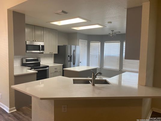Interior, Kitchen, Wood Texture Flooring