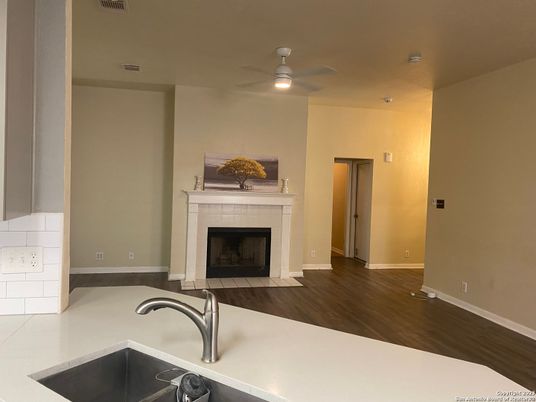 Fireplace, Interior, Wood Texture Flooring