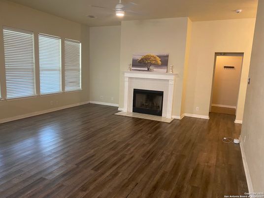 Empty room, Fireplace, Interior, Wood Texture Flooring
